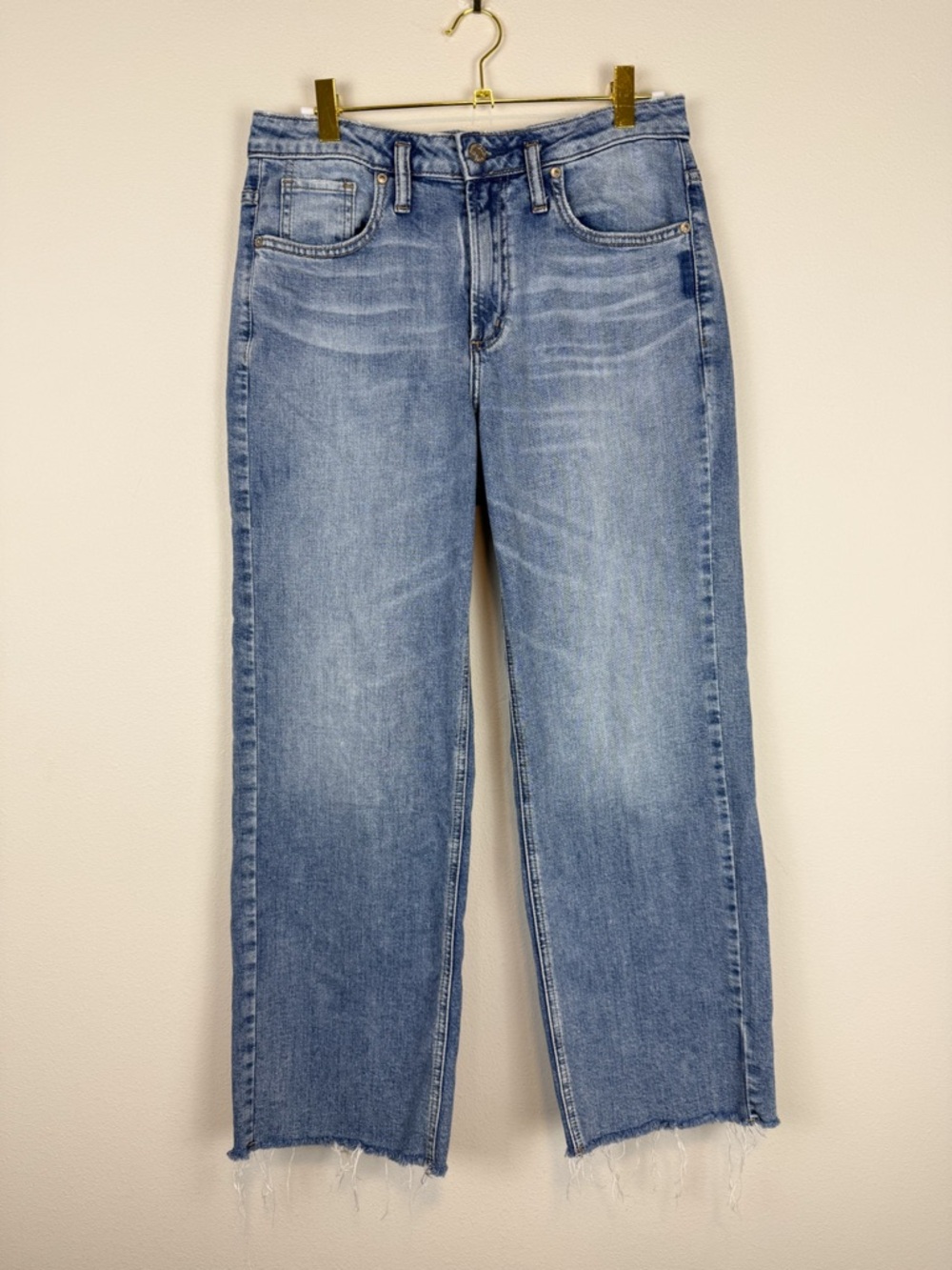 Silver Jeans Co. Wide Leg Loose Fit Cropped Jeans Size 25